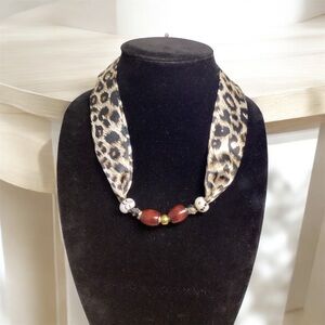 Handmade Leopard Print Necklace